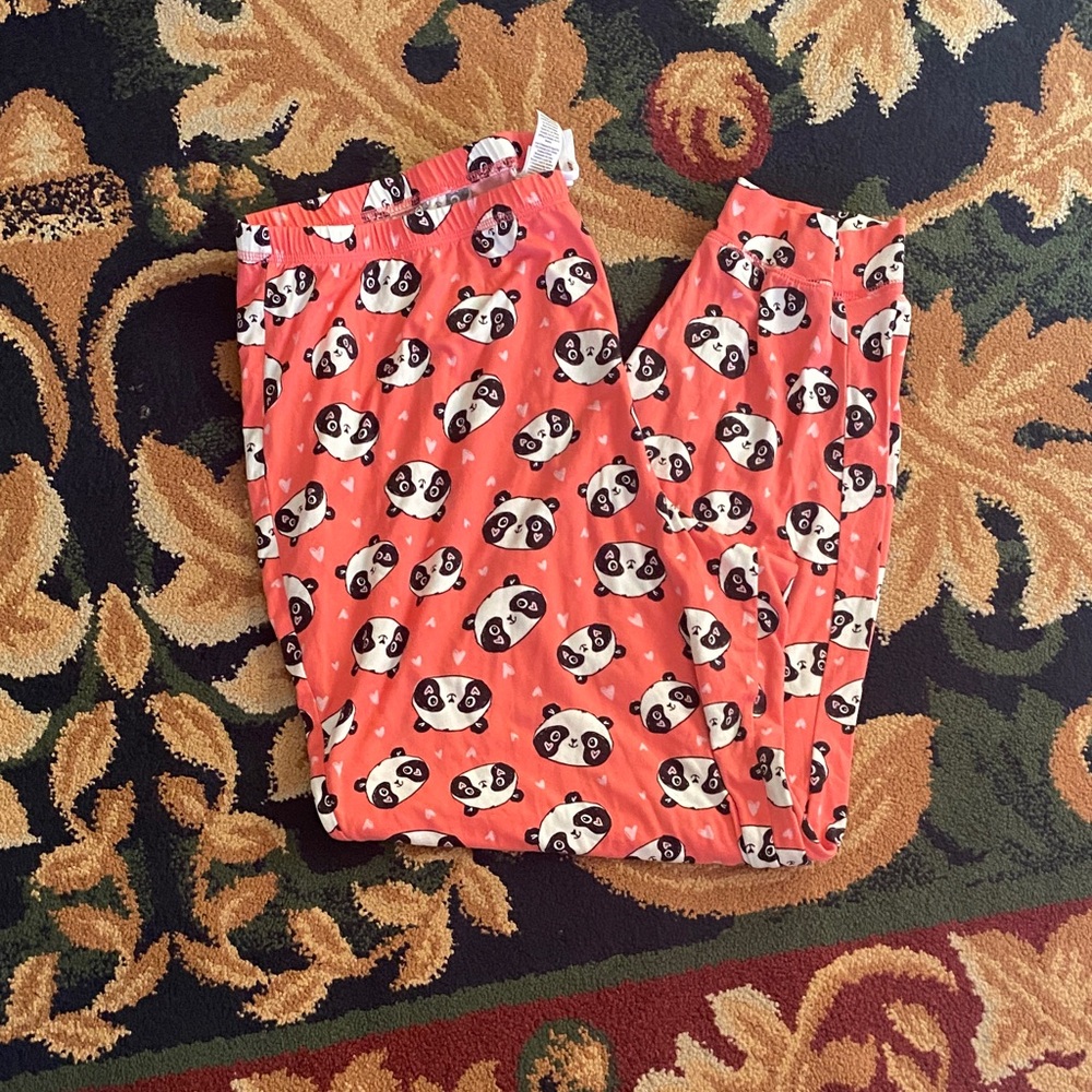 Secret Treasures Kids Panda Pajama Bottoms - Coral